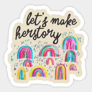 Let's Make Herstory - Womens Day Sticker